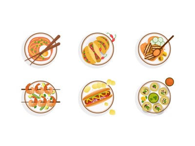 6 Food Icons