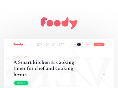 Foody Landing Page