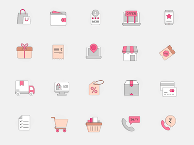 20 E-commerce Icons