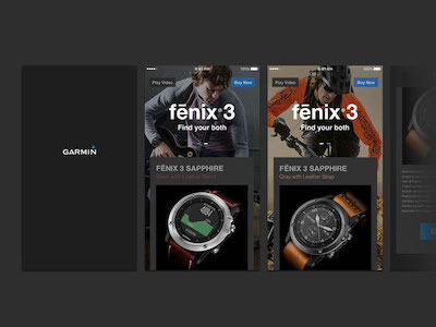 Garmin Fenix3 Shopping UI