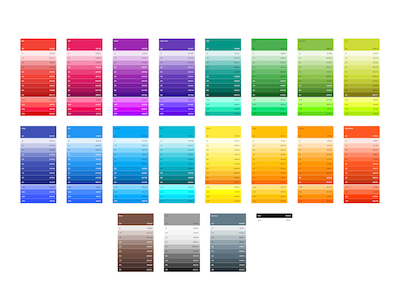 Material Design Color Swatches