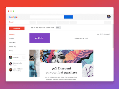 Gmail Newsletter Mockup