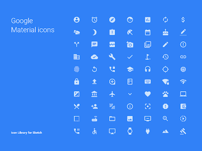 Google Material Icons Library