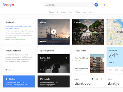 Google Search Redesign Concept