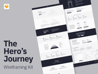 Hero Journey Wireframe Kit
