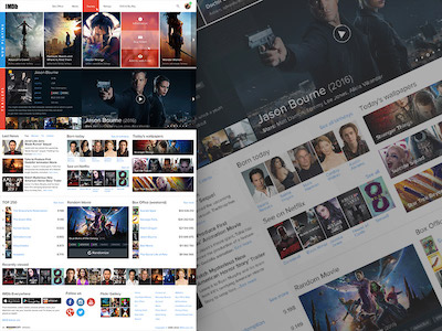 IMDb Website Concept