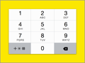 Numerical keyboard for iOS 7