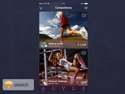 Sports iOS App View