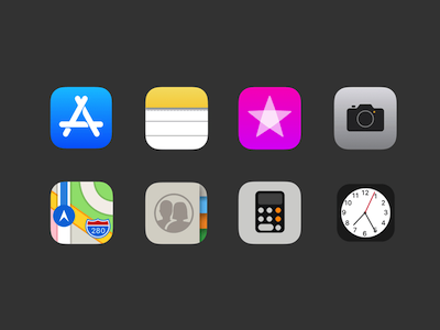 8 iOS 11 Icons