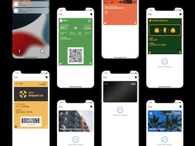 iOS 15 Wallet App Screens