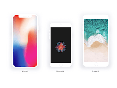 Flat iPhone Mockups