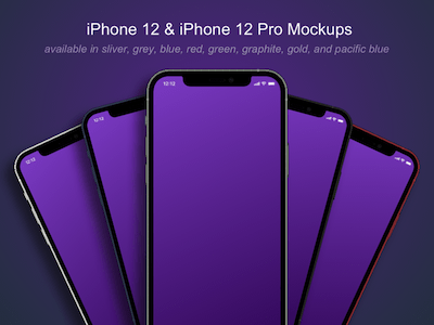 iPhone 12 and iPhone 12 Pro Mockups