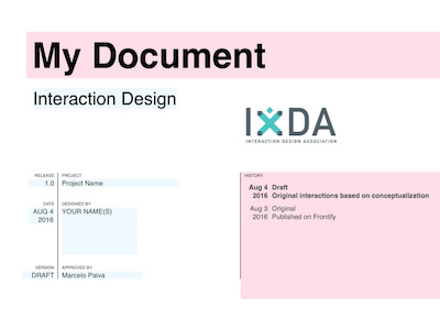 IxDA Interaction Design Template