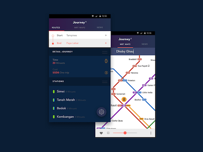 Journey - MRT App Concept