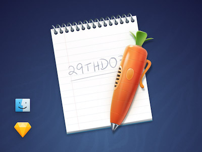 Judy's Carrot Pen & Notepad