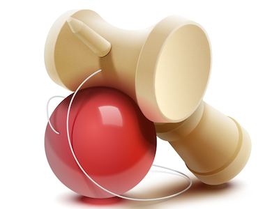 Kendama Skeuomorphic Design