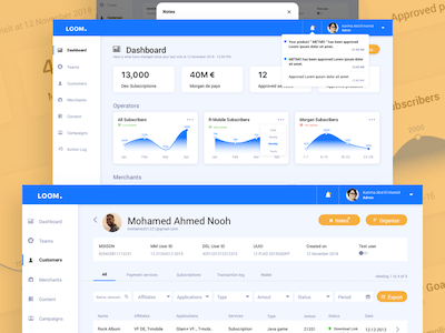 Loom Dashboard Components