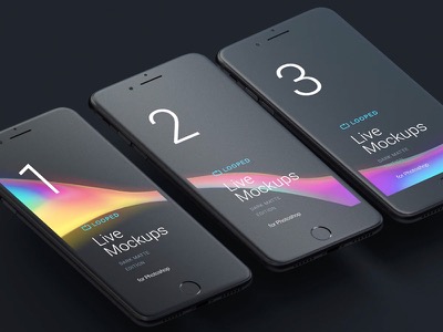 Black Matte Devices Mockups