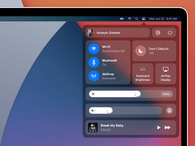 macOS Big Sur Control Center