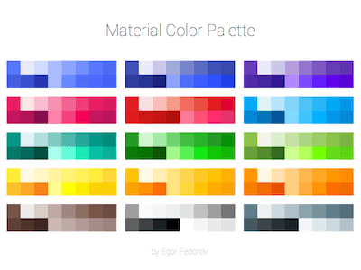 Material Color Palette