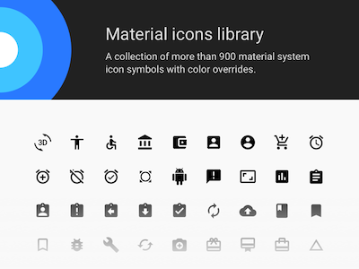 Material Icons Sketch Library