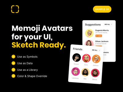 Memoji UI Sample Set