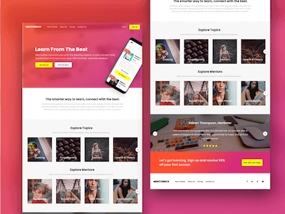 Mentorbox Landing Page