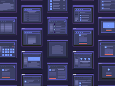 Web App Micro Wireframes