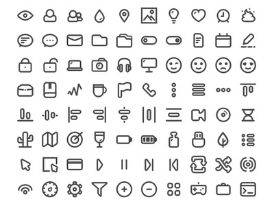 100 Minimal Icons