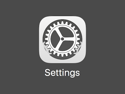 New iOS Settings Icon