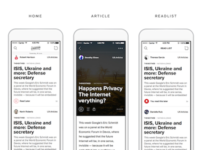 News App Concept LikeRss