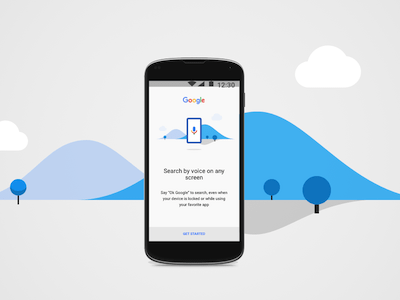 OK Google Onboarding Screen