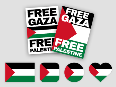 Palestine Flag and Poster