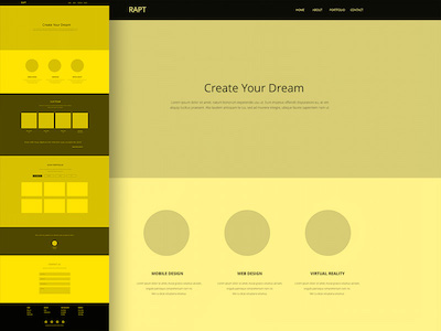 Onepager Website Wireframe