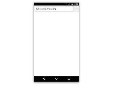 Android Material Design Chrome Web Browser