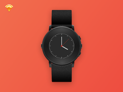 Pebble Time Round Template