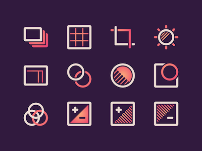 12 Photo Editing Icons