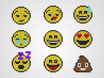 Pixel Emoji Set