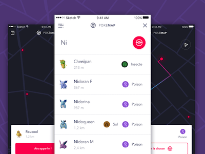 Pokemap App Concept