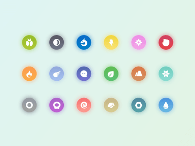 Pokemon Types Icons