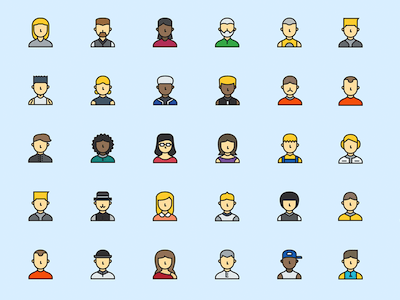 Sample Profile Avatars