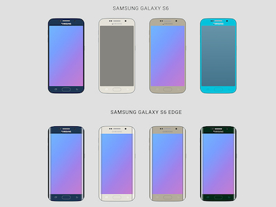 Samsung Galaxy S6 Wireframes