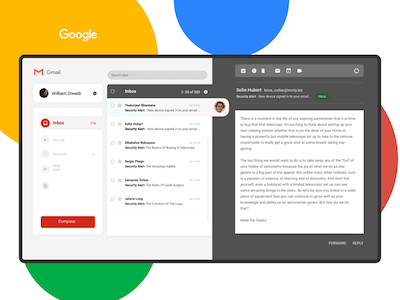 Simpler Gmail Concept