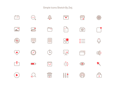 36 Simple Icons 