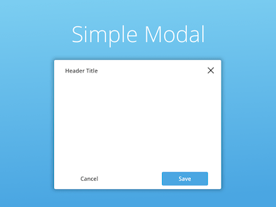 Simple Modal Library
