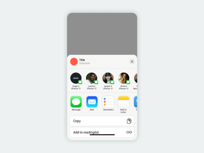 Simple Share Actionsheet iOS 13