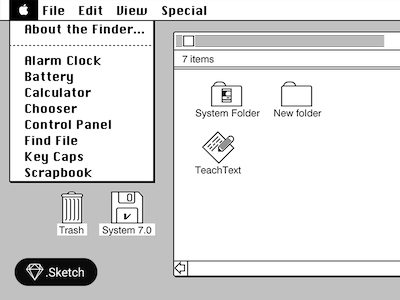 Mac OS 6 UI