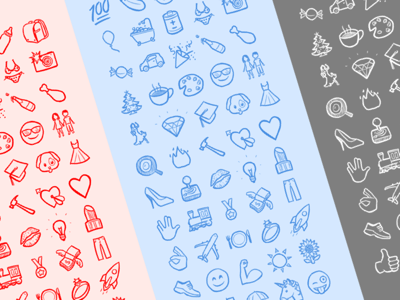 Sketched PNG Emojis