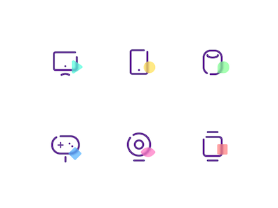 6 Minimal Smart Device Icons