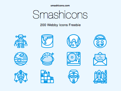 Smashicons 200 Webby Icons